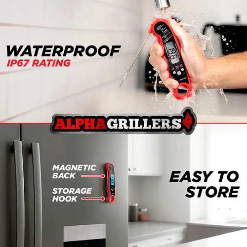 Kitchen Accessories Fast Reading Digital Meat Cooking Thermometer with Folding Probe Grill Thermometer