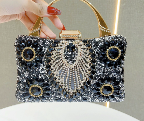 2025 New Rhinestone Hand Diamond Evening Bags for Wedding Ceremonies and Birthday Parties