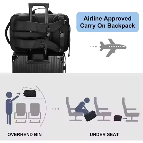 Wholesale Travel Backpack Friendly Flight Approved Water-resistant Business Rucksack Durable Weekender Bag