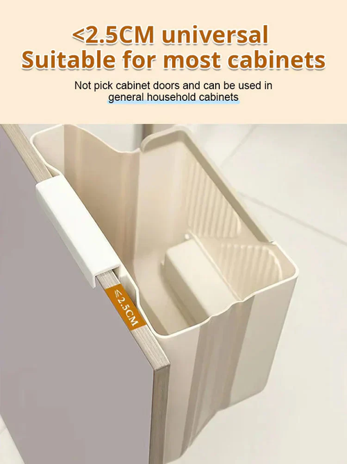 💥 Handige Opvouwbare Hangende Prullenbak – Bespaar Ruimte en Houd de Keuken Netjes 🗑️