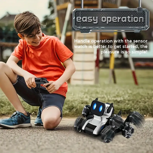 Children's remote control stunt mechanical dog