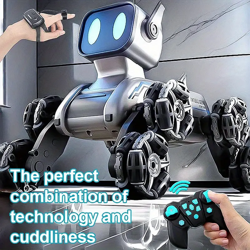 Children's remote control stunt mechanical dog