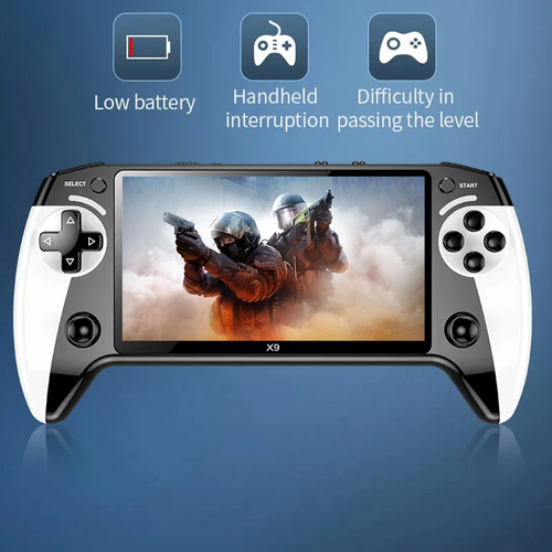 🔥Hot Seller🔥 COD！X9 Retro Handheld Game Console-Handheld Game Console with HD 5.5-inch IPS Screen Classic Video Games Supports TV Connection,10+ Emulators & 5-Hour Battery Life