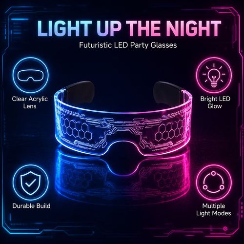 🔥HOT SALE🔥 COD！LED Color-Changing High-Tech Glasses for Music Festival Parties