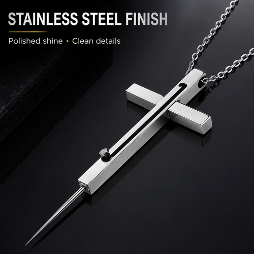 🔥HOT SALE🔥 COD！Women's Self-Defense Necklace Accessories: Portable Self-Defense Tools, Camping Gear, and Hidden Weapons—Invisible Necklace