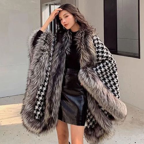 2021 Fur Coat Poncho Wool Warm