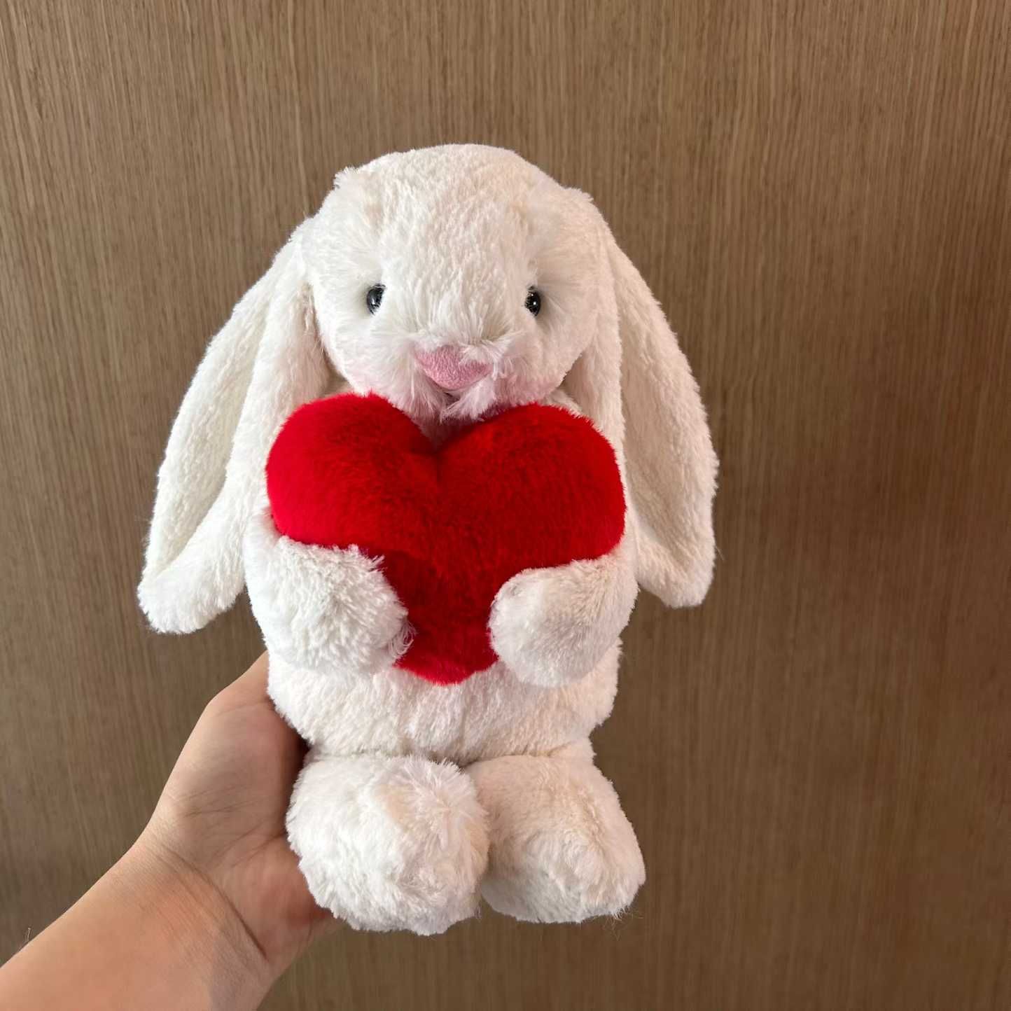 Bashful Red Love Heart Bunny