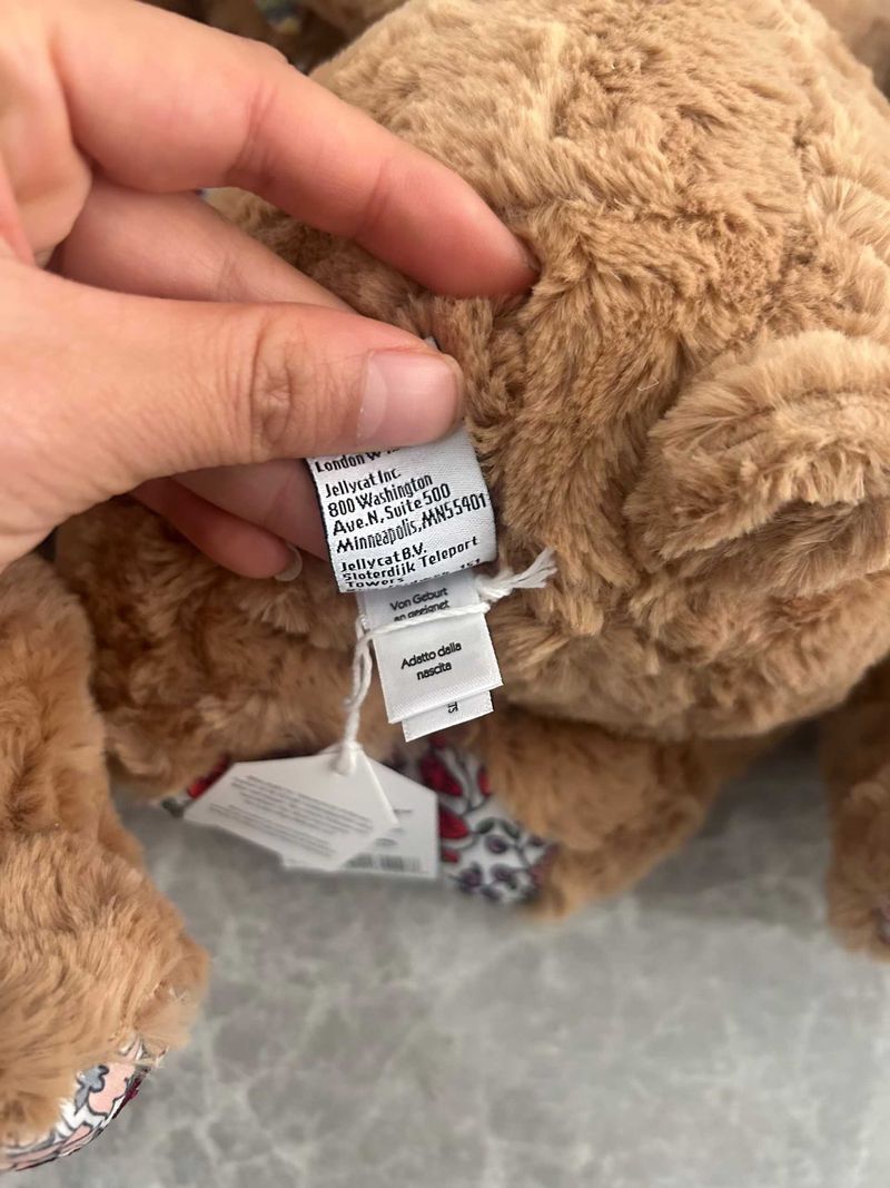 Liberty Bartholomew Bear - D'Anjo &  Elysian Day & Poppy Forest &  Wiltshire