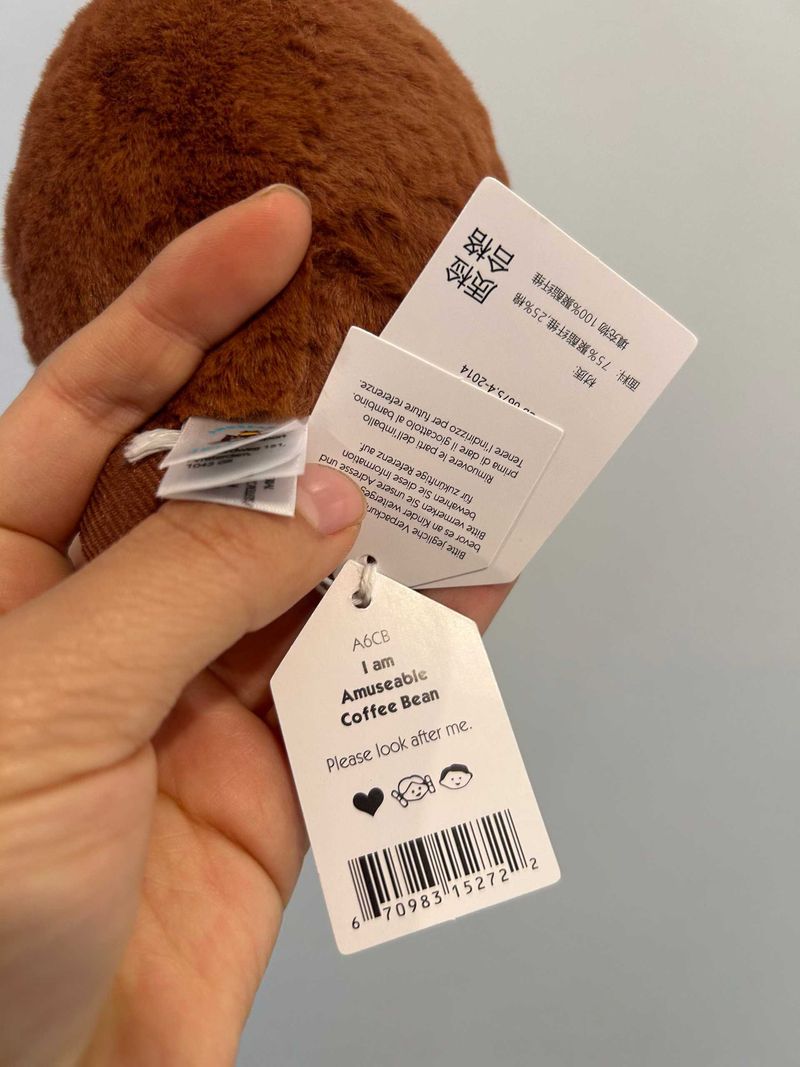 Amuseables Coffee Cup & Coffee Bean