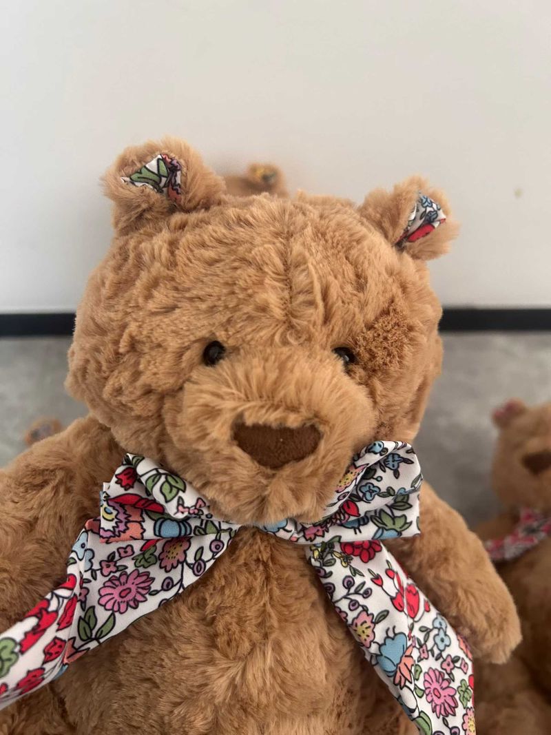 Liberty Bartholomew Bear - D'Anjo &  Elysian Day & Poppy Forest &  Wiltshire