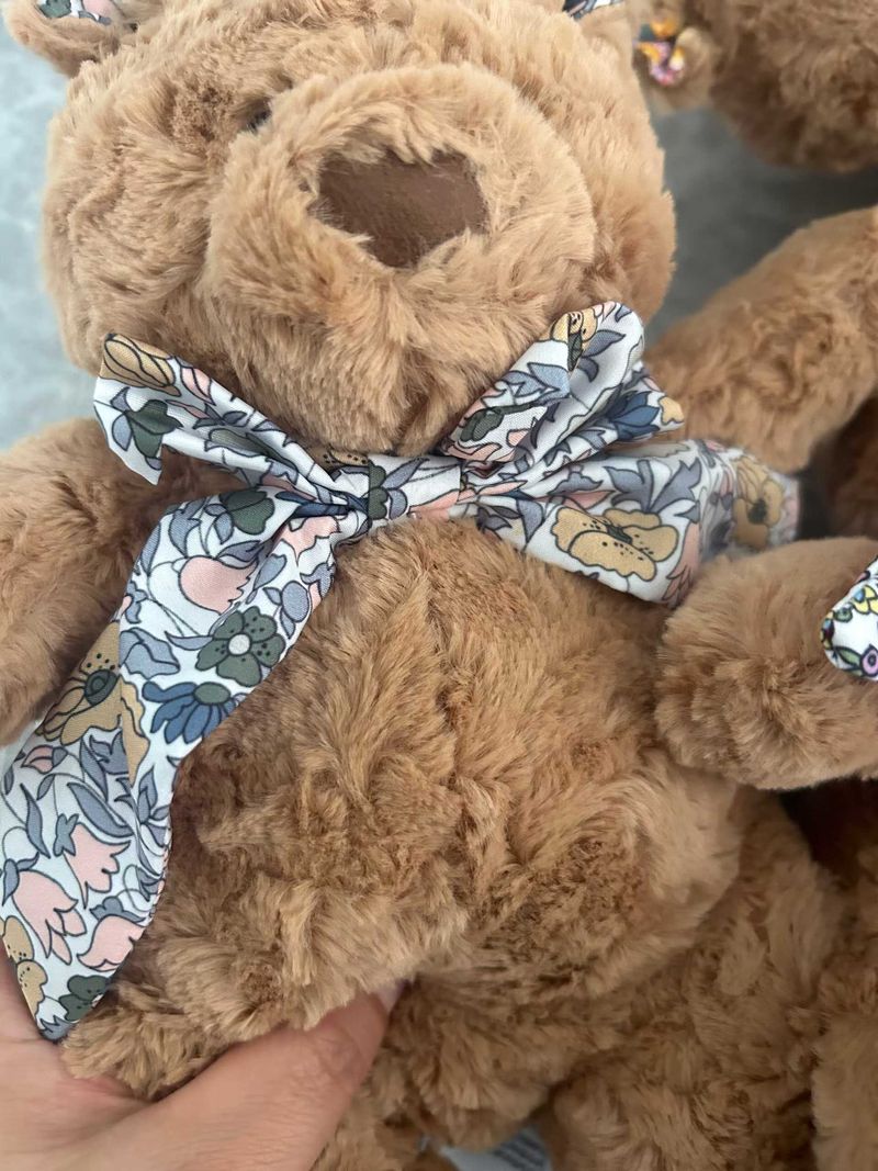 Liberty Bartholomew Bear - D'Anjo &  Elysian Day & Poppy Forest &  Wiltshire