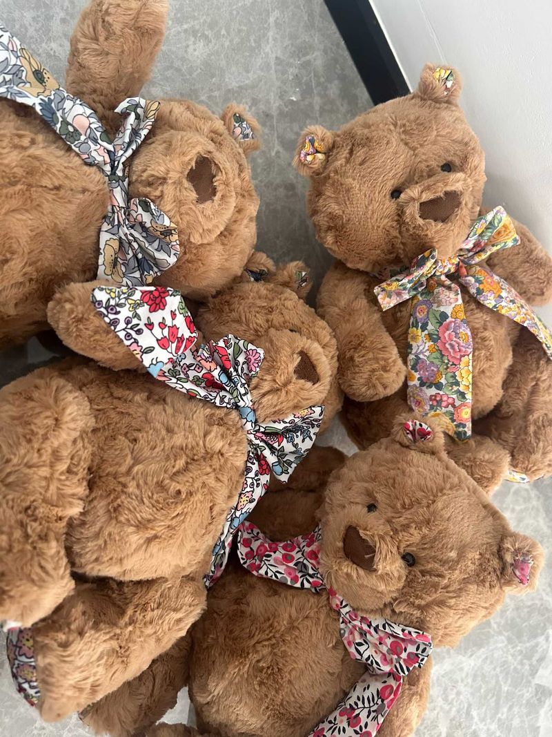 Liberty Bartholomew Bear - D'Anjo &  Elysian Day & Poppy Forest &  Wiltshire