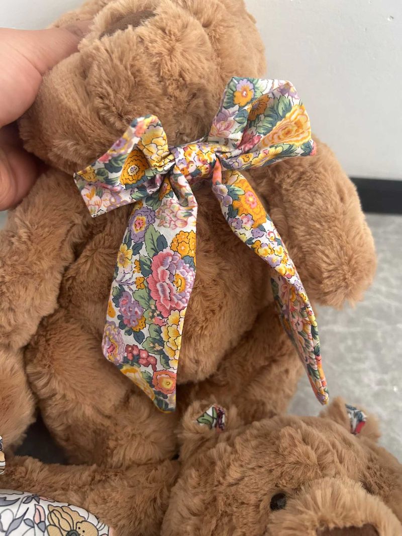 Liberty Bartholomew Bear - D'Anjo &  Elysian Day & Poppy Forest &  Wiltshire