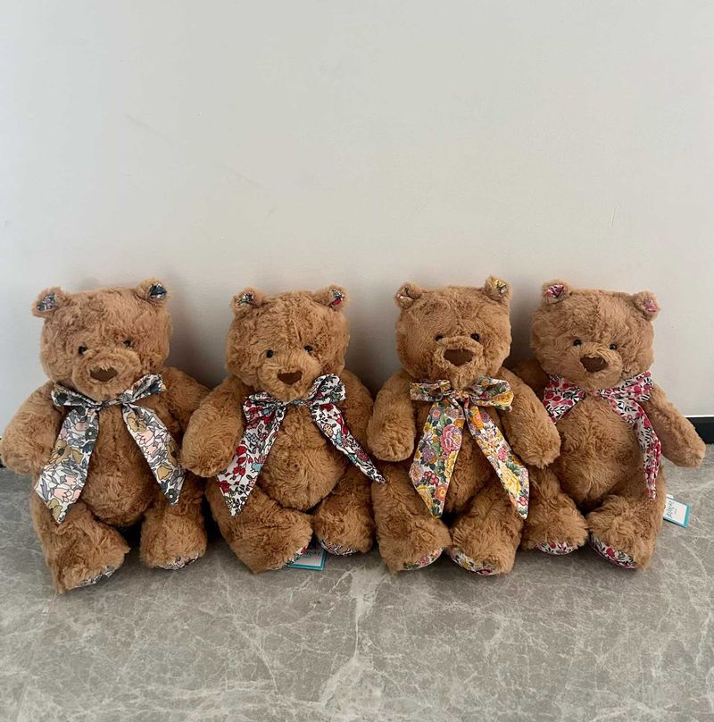 Liberty Bartholomew Bear - D'Anjo &  Elysian Day & Poppy Forest &  Wiltshire