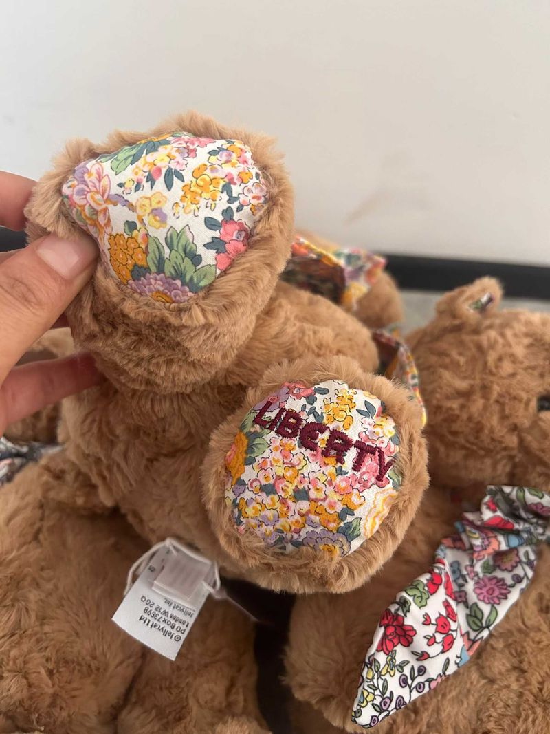 Liberty Bartholomew Bear - D'Anjo &  Elysian Day & Poppy Forest &  Wiltshire