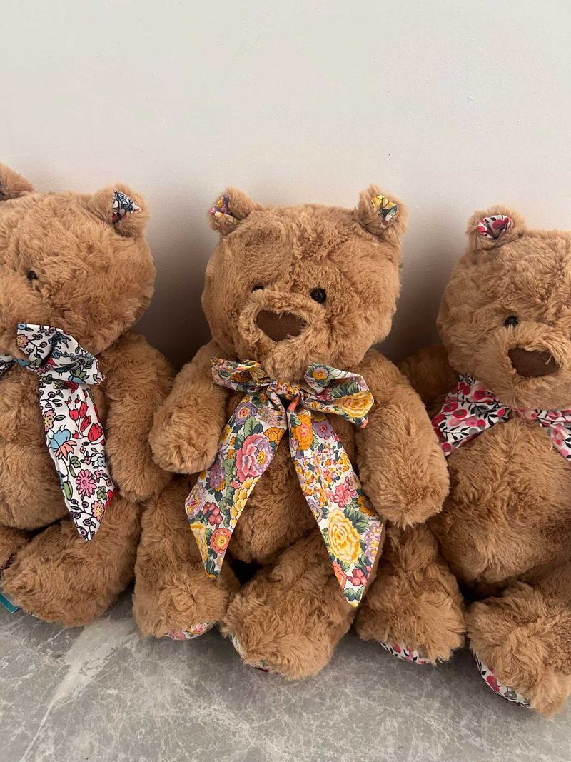 Liberty Bartholomew Bear - D'Anjo &  Elysian Day & Poppy Forest &  Wiltshire