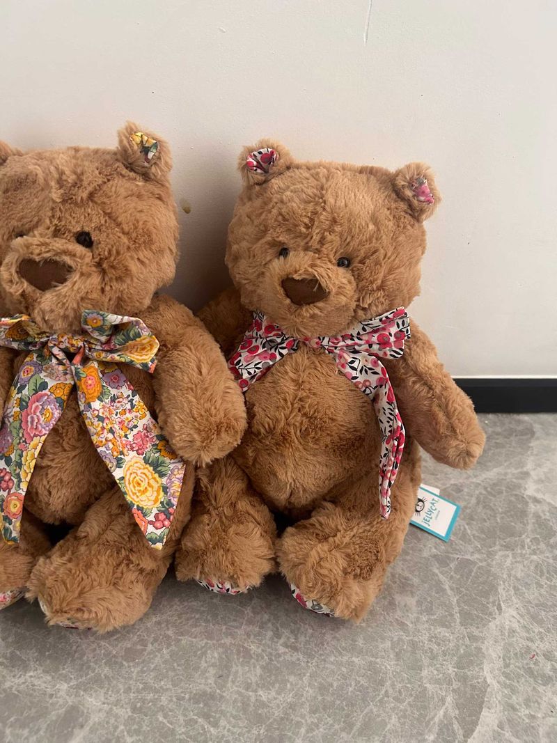 Liberty Bartholomew Bear - D'Anjo &  Elysian Day & Poppy Forest &  Wiltshire