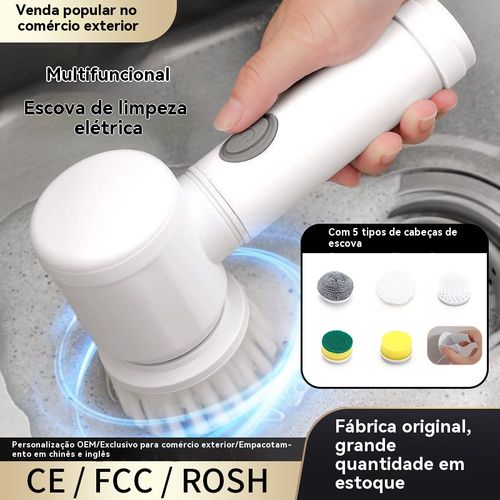 Escova Elétrica de Limpeza - Revolução na Sua Casa!
