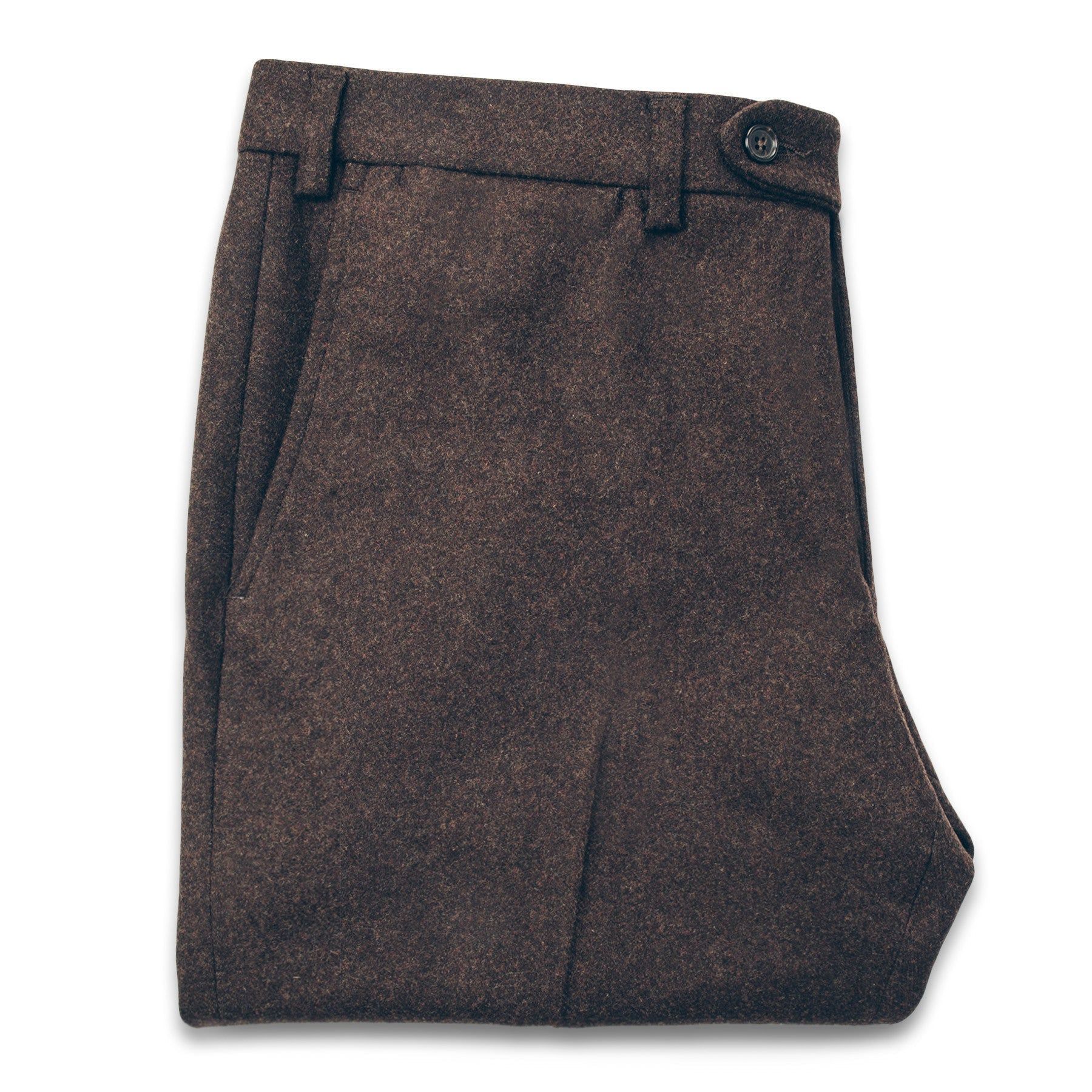 Ncuur Telegraph Trouser in Chocolate Wool