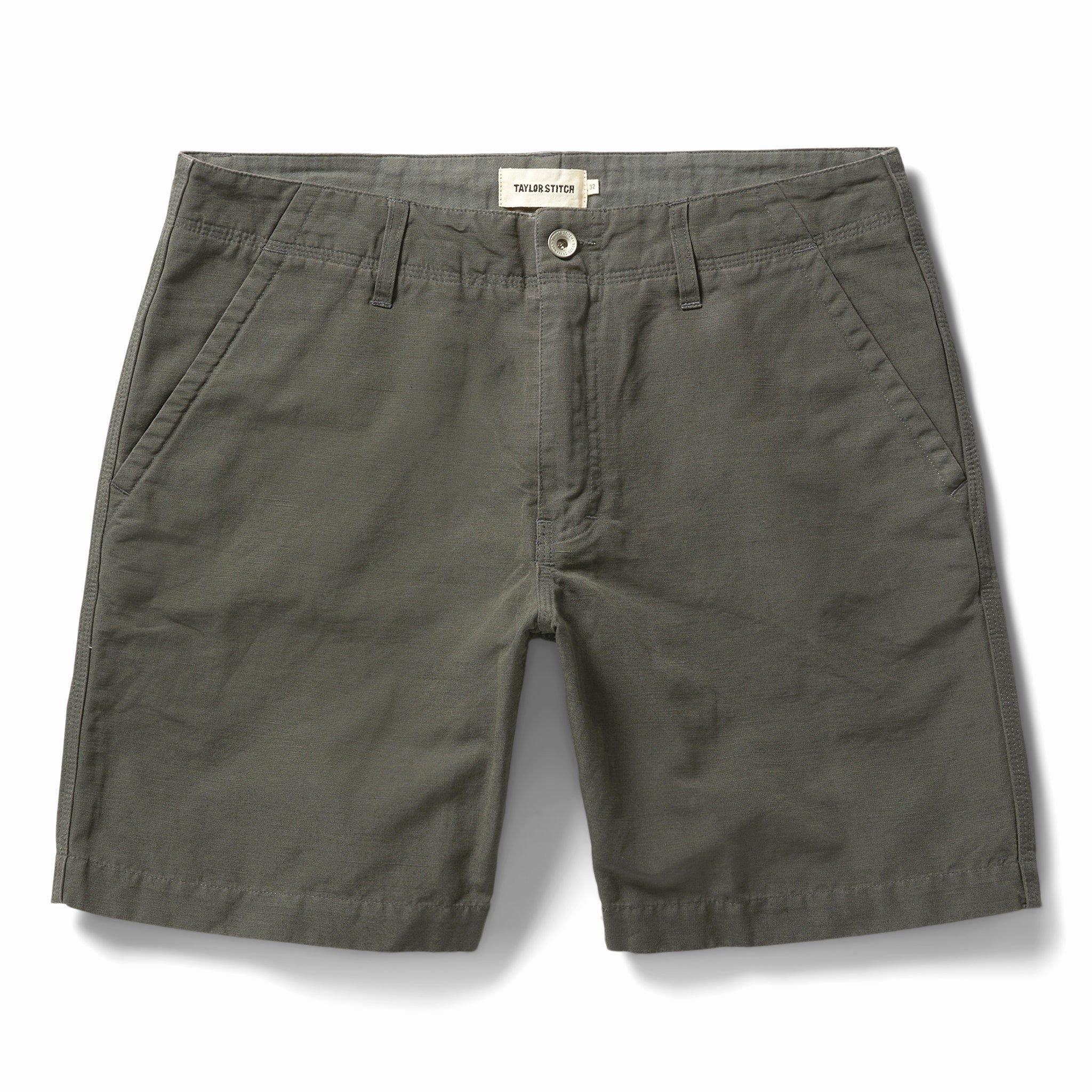 Ncuur Morse Short in Dark Slate Linen