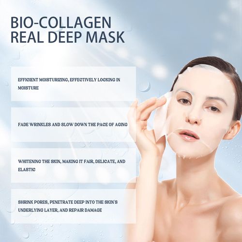 Collagen mask, smooth and tender skin, firm and moisturize, brighten skin tone, moisturizing mask