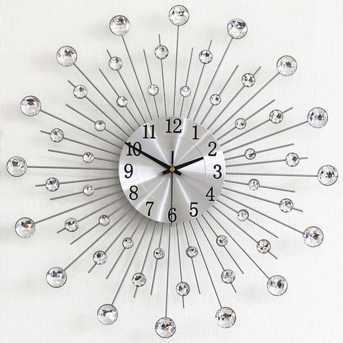 Simple clock wall clock living room home star decoration mute wall creative Amazon clock high sense