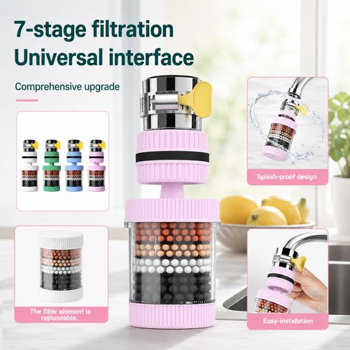 Upgrade Filtros De Agua para Tomar, Faucet Mount Filters, Activated Carbon, Tap Purifier Faucet Tap Filter Splashproof 360 Degree Rotation Water Saving Bubbler for Home Kitchen Bathroom(4PCS)