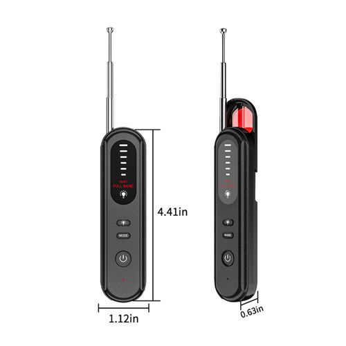Hidden Camera Detector for Travel, Hidden Camera, Bug, GPS & RF Detector, RF Bug Scanner, Anti-Spy Finder,5 Levels,3 Modes,Covert Device Sweep with Instant Alerts Privacy Protection,Portable Safety