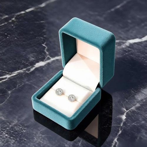 Round Cubic Zirconia Stud Earrings（1ct 6.5mm） , Everyday Dainty, Diamond-Like Brilliance, CZ Halo Birthstone Studs, Hypoallergenic & Lightweight, Elegant & Versatile