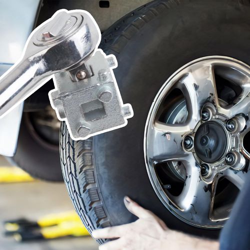 Cube Brake Caliper Compression Tool,Steel Brake Caliper Tool Car Rear Disc Brake Piston Tool,Specialized Car Accessories Brake Piston Tool Adaptor Fits 3/8" Square Driver