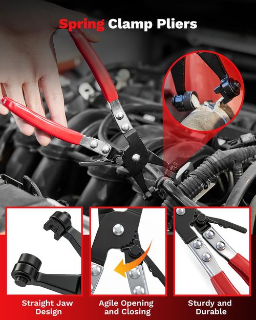 Electrical Disconnect Pliers & Connector Removal Tool Set 5PCS Precision Tips, Comfortable Non-Slip Grips, Reaches Tight Spaces, Reduces Connector Damage, Ideal for Auto Repairs