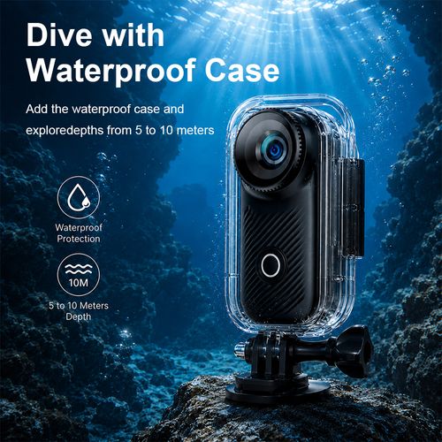 4K Thumb Action Camera, Tiny Size, Mount Anywhere, Small Body Camera, with Spring Clip, Portable Vlogging, Hands-Free POV Recording, Helmet Cam for Cycling, Motorcycle