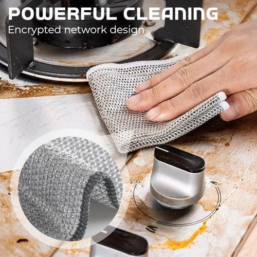 2026 Upgraded Multipurpose Wire Dishwashing Rags, Metal Wire Dishwashing Cloths Towels Scrubs Cleans, Wet and Dry Wire Dishwashing Rags Non-Scratch Wire Dishcloth for Dishes, Sinks (20 Pack)