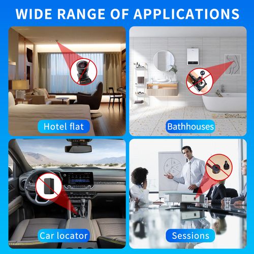 Hidden Camera Detector for Travel, Hidden Camera, Bug, GPS & RF Detector, RF Bug Scanner, Anti-Spy Finder,5 Levels,3 Modes,Covert Device Sweep with Instant Alerts Privacy Protection,Portable Safety