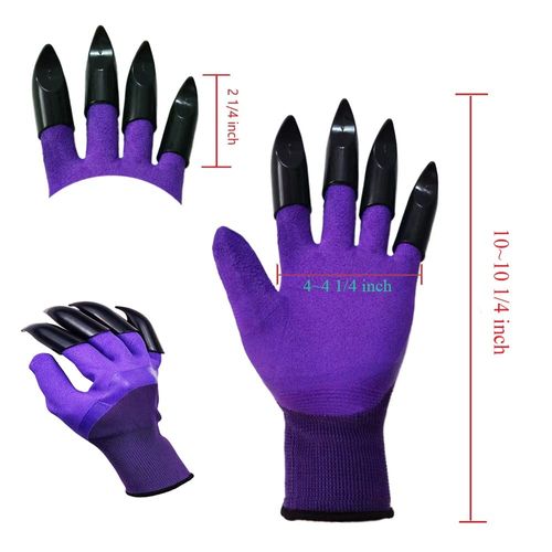 Garden Gloves with Claws,Claw Gardening Gloves for Digging,Planting, Weeding, Seeding-Waterproof for Men and Women