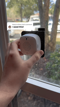 Window Cam - 1080P Wi-Fi Indoor Security Camera, Glass-Mount No-Drill Install, Sharp Outdoor View, Color Night Vision, Included Angle Mount, Magnetic Easy Setup, Local Recording, Remote Access, Bluetooth for Home & Apartment Use