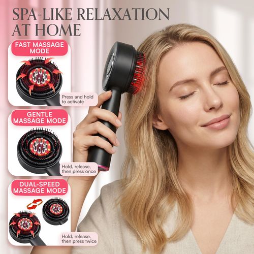 3-in-1 Electric Scalp Massager – Cordless Head Massager & Hair Oil Applicator, with Easy-to-Clean Magnetic Oil Dispenser - Scalp Brush for Home & Travel, Women and Men