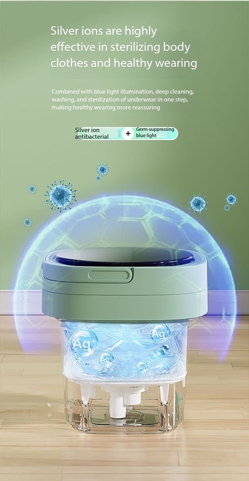8L Compact Foldable Washer with Spin Dry - Perfect for Student Dorm, Travel, Camping & Baby Care