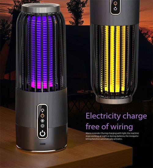 Eco-Friendly Solar Powered Mosquito Trap with USB Backup - Dual Charge Insect Killer Lamp Kenya
