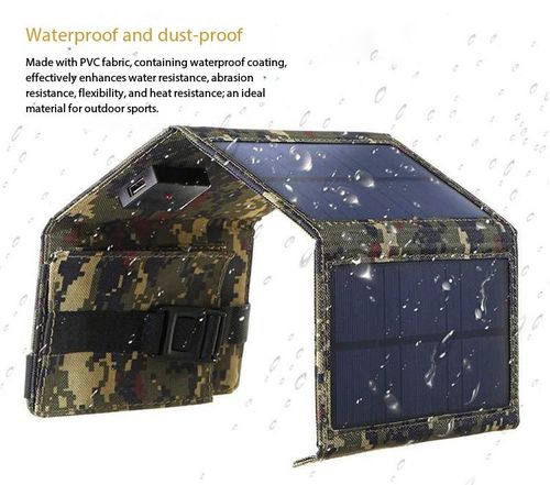 20W Solar Power Backup for Kenya - Foldable Monocrystalline Charger Bag, USB Charging During Blackouts