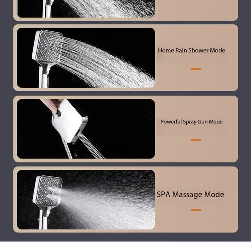 Super High Pressure Shower Head Water Saving Bathroom Spray Nozzle Easy Install for Kenya Homes