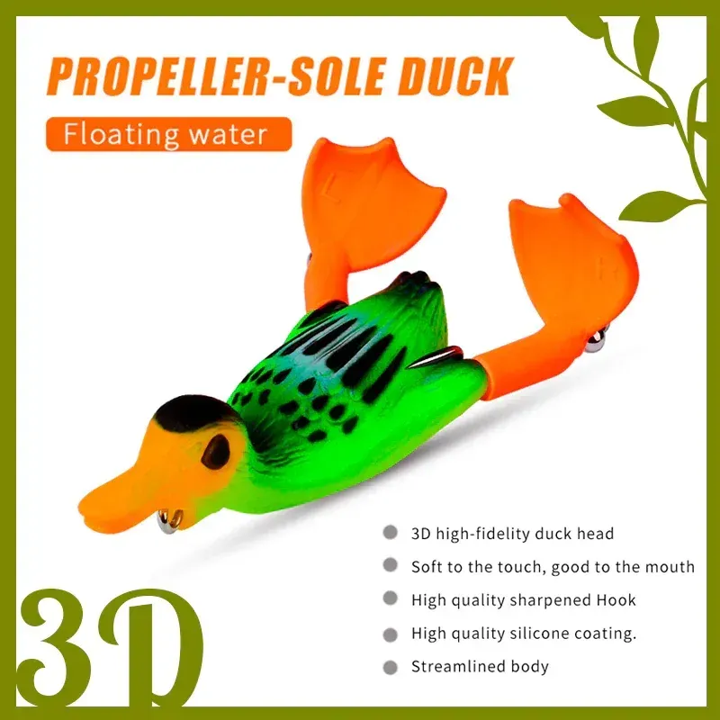 Double Propeller Duck Soft Bionic Bait