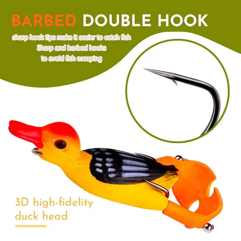 Double Propeller Duck Soft Bionic Bait