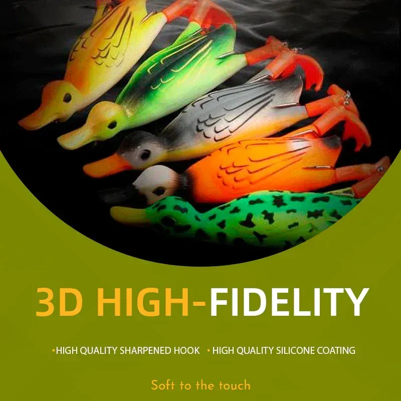 Double Propeller Duck Soft Bionic Bait