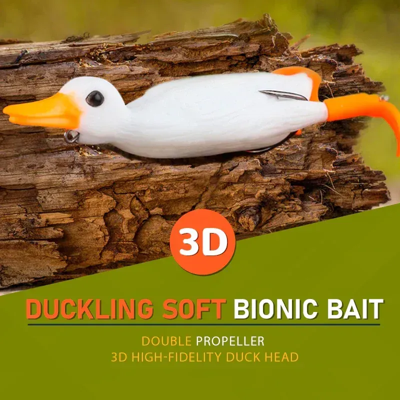 Double Propeller Duck Soft Bionic Bait
