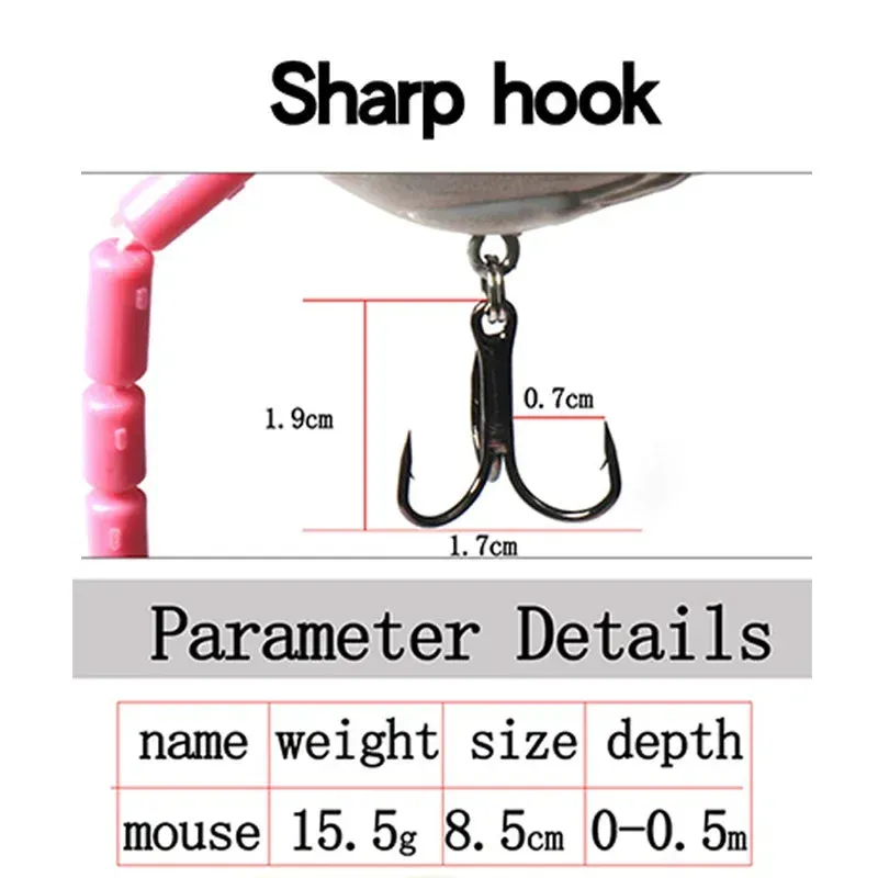 Bionic Rat Shape Fishing Lure