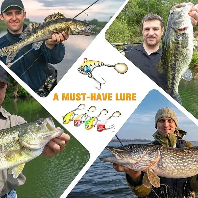 🐟Metal Spinning Fishing Lures（6 Pcs)