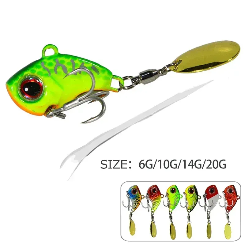 🐟Metal Spinning Fishing Lures（6 Pcs)