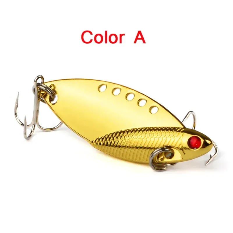 5 Pcs Metal Hard Spinner Blade Bait Fishing Lure