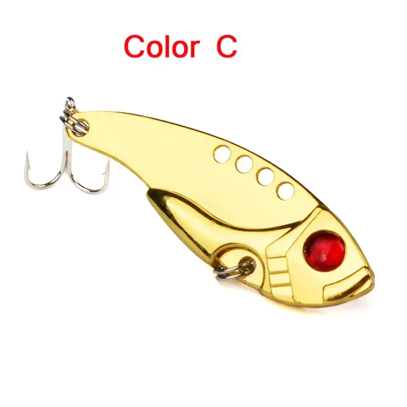 5 Pcs Metal Hard Spinner Blade Bait Fishing Lure